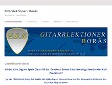 Tablet Screenshot of gitarrlektionerboras.se